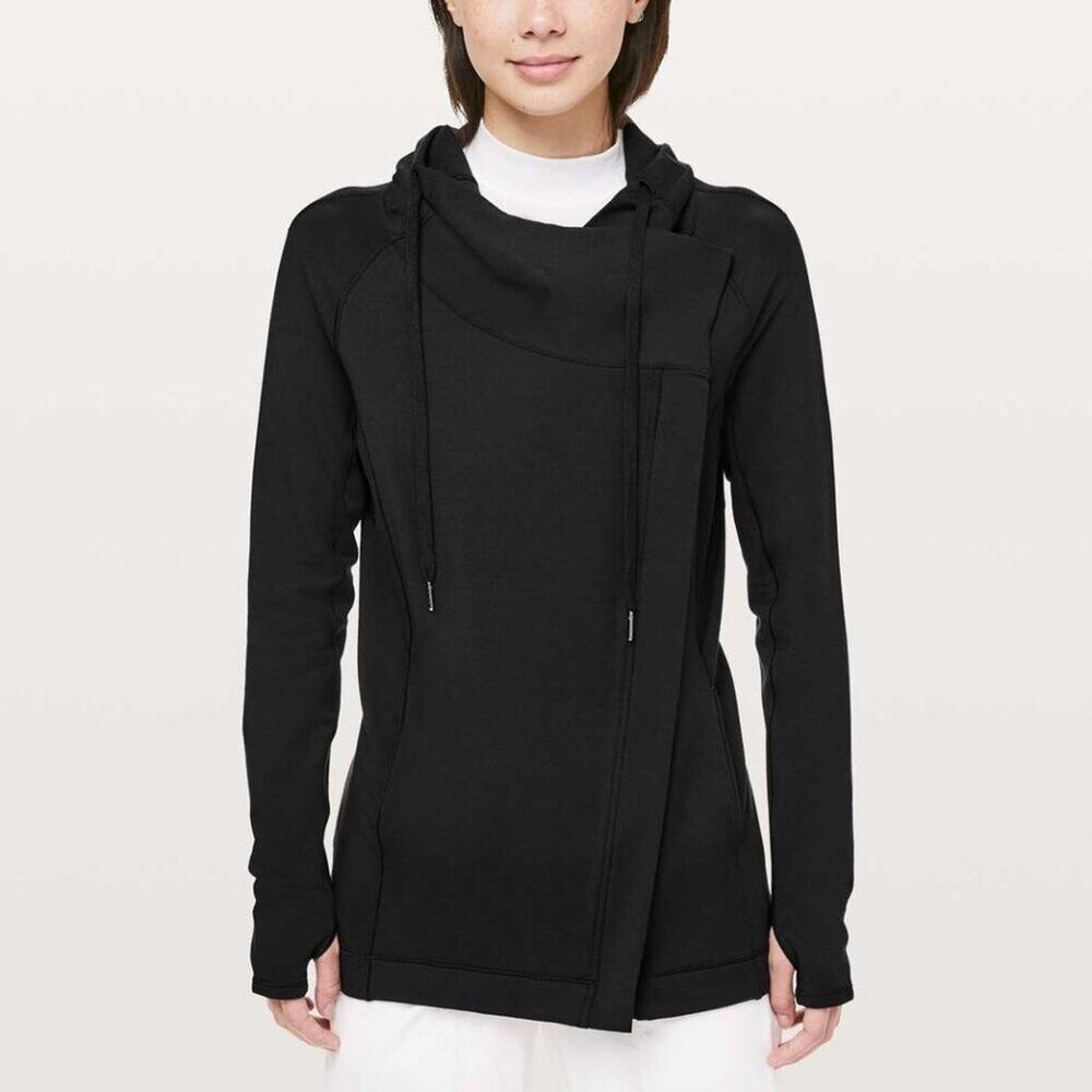 Lululemon Coast Easy Wrap Jacket Black Size 12